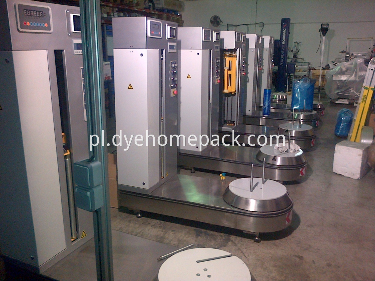 Shrink wrap machine airport